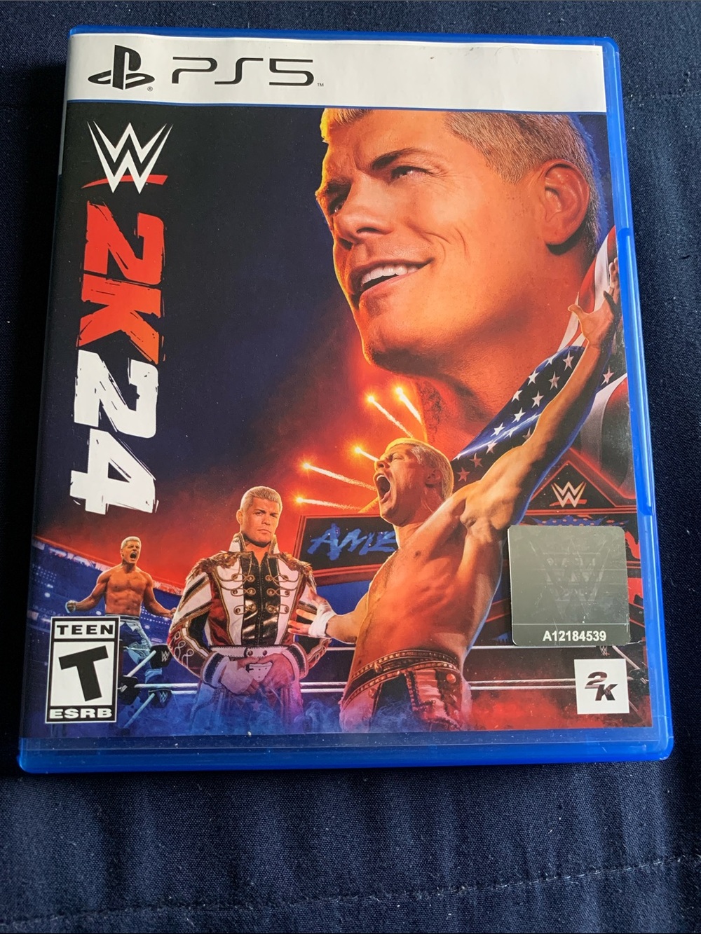WWE 2K24 PS5 - Red, Blue, White Artwork